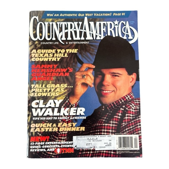 Vintage Country America Magazine Clay Walker Cover April 1995 - Picture 1 of 8